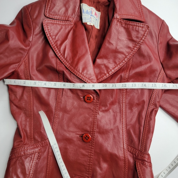 Sale Wilson House Of Suede Vintage True Leather Jacket USA Single Breasted Retro - Picture 10 of 14